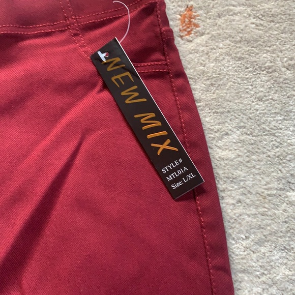 Pull on pants l/xl, dark red - Picture 2 of 4